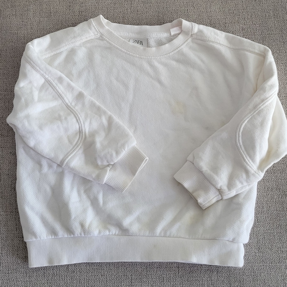 Zara White Sweatshirt